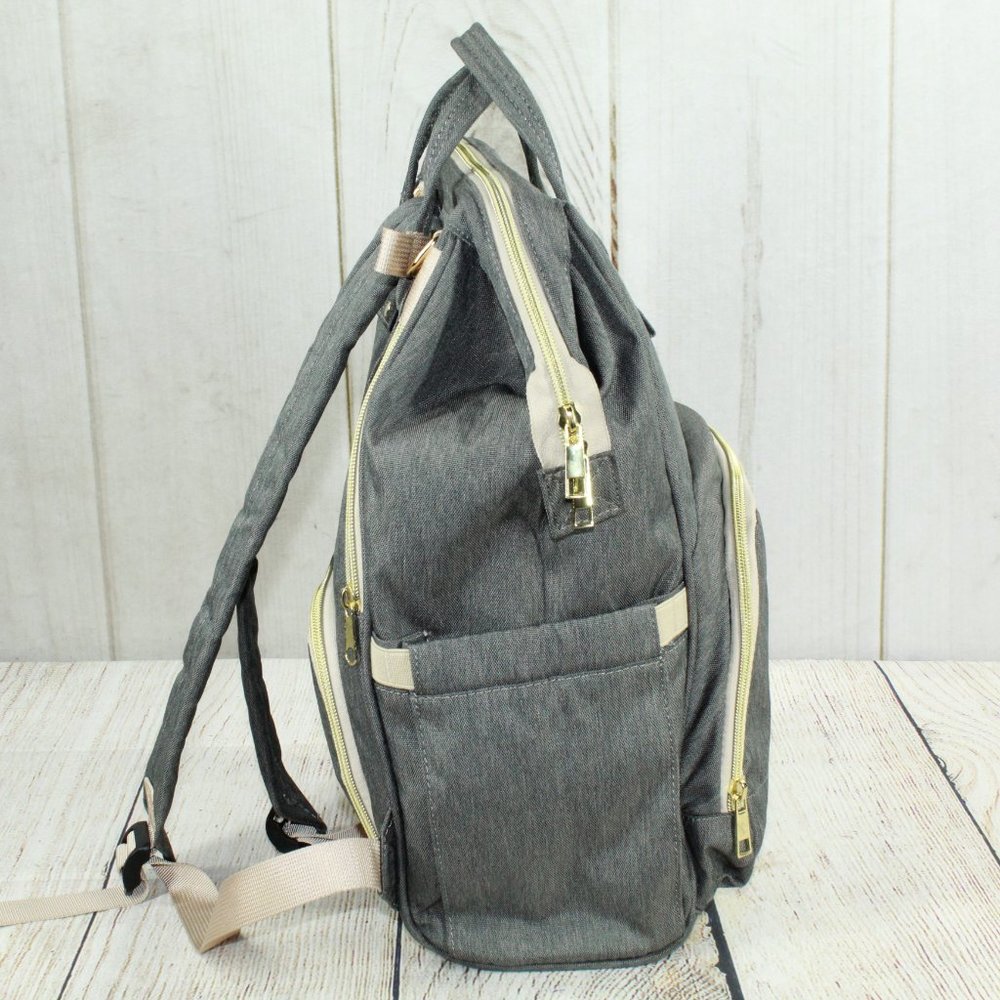 Gimars Gray Breathable Waterproof Multi-Functional Maternity Diaper Backpack Bag - Picture 6 of 11